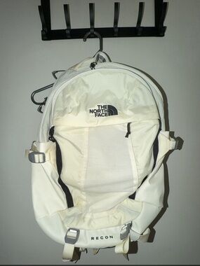 gardenia white north face backpack The Jester Luxe for Women in White/Burnt Coral Metallic suitable for both Women and Men White Backpack | The North